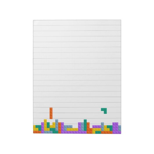 Bloc-note Jeu vidéo Tetris russe Linked Writing Pad (Tourné)