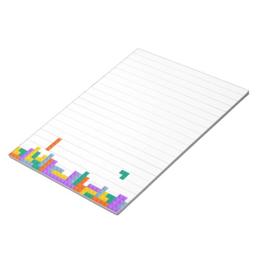 Bloc-note Jeu vidéo Tetris russe Linked Writing Pad (Incliné)