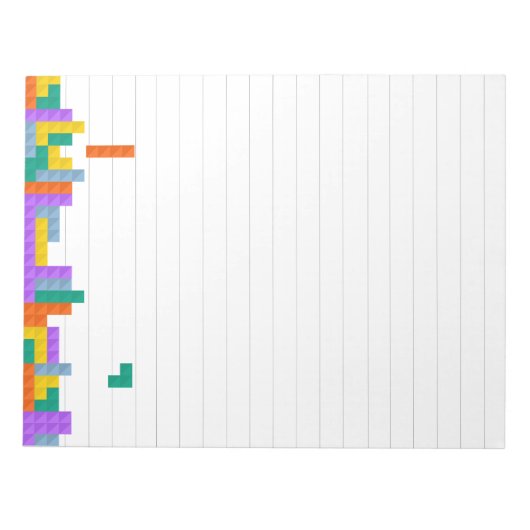 Bloc-note Jeu vidéo Tetris russe Linked Writing Pad (Devant)
