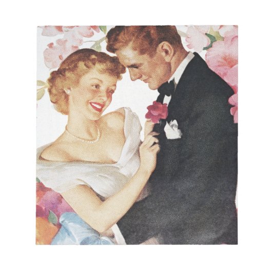 Bloc-note Jeune couple en tenue formelle (Devant)