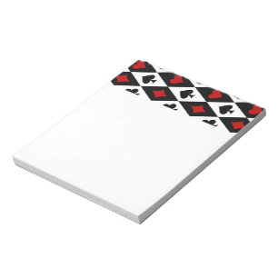 Bloc-note Jeux de hasard Blackjack Joueur de cartes Casino L