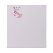 Bloc-note Joie au monde avec Jubliant Angel Outline Rouge (Devant)