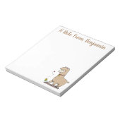 Bloc-note Joli alpaga joyeux avec dessin animé de papillon (Tourné)