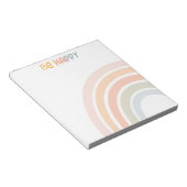 Bloc-note Joli Arc En Ciel Avec Fleurs Filles (Incliné)