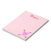 Bloc-note Joli Arrière - plan rose avec coeur pourpre (Tourné)