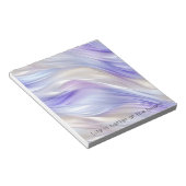 Bloc-note Joli bleu violet brunes blanches (Incliné)