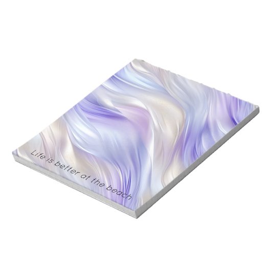 Bloc-note Joli bleu violet brunes blanches (Tourné)