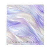 Bloc-note Joli bleu violet brunes blanches (Devant)