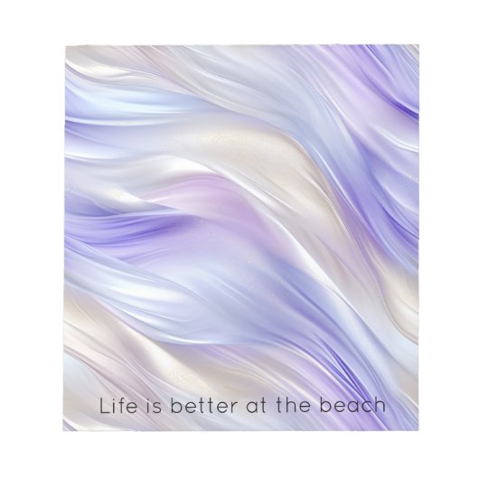 Bloc-note Joli bleu violet brunes blanches (Devant)