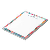 Bloc-note Joli cadre floral girly botanique (Tourné)