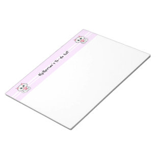 Bloc-note Joli Chat Blanc Tenant Un Coeur 1