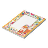 Bloc-note Joli Chat Floral Coloré (Tourné)