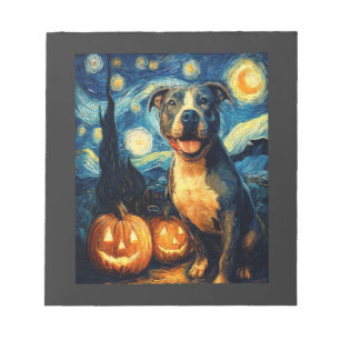 Bloc-note Joli chien American Staffordshire Terrier Hallowee