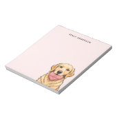 Bloc-note Joli chien au cœur Joyeuse Saint-Valentin (Tourné)