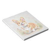 Bloc-note Joli chien Pembroke Welsh Corgi rouge (Incliné)