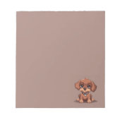 Bloc-note Joli chiot brun (Devant)