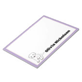 Bloc-note Joli Chiot Doodart Stationery personnalisée (Incliné)