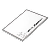 Bloc-note Joli Chiot Doodart Stationery personnalisée (Incliné)