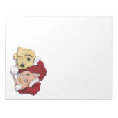 Bloc-note Joli Christmas Labrador Puppy et Orange Tabby (Devant)