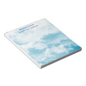 Bloc-note Joli ciel bleu du bureau de (Incliné)