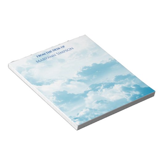 Bloc-note Joli ciel bleu du bureau de (Incliné)