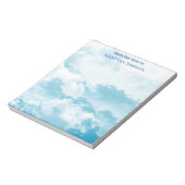 Bloc-note Joli ciel bleu du bureau de (Tourné)