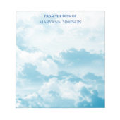 Bloc-note Joli ciel bleu du bureau de (Devant)