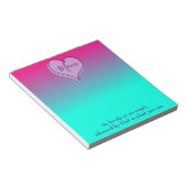 Bloc-note Joli coeur sombre Maman (Incliné)