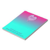 Bloc-note Joli coeur sombre Maman (Tourné)