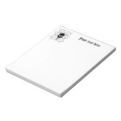 Bloc-note Joli crâne gothique (Tourné)