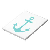 Bloc-note Joli design nautique turquoise (Tourné)