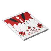 Bloc-note Joli drapeau du Kenya. (Incliné)