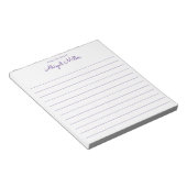 Bloc-note Joli en pourpre Linked Personnalisé (Incliné)