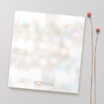 Bloc-note Joli et subtil Bokeh<br><div class="desc">Chic et élégant. Cette carte design est parfaite pour les professionnels de la mode, de la beauté, du mariage et de l'organisation d'événements. Conception par Maura Reed.</div>