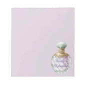 Bloc-note Joli flacon de parfum à la lavande (Devant)