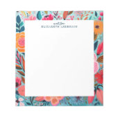 Bloc-note Joli floral botanique féminin (Devant)