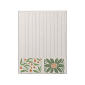 Bloc-note Joli floral vert et rose moderne (Tourné)