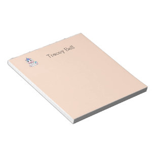 Bloc-note Joli licorne blanc rose