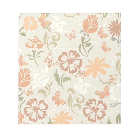 Bloc-note Joli modèle floral moderne (Devant)