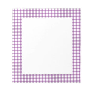 Bloc-note Joli motif carreaux rétro violet