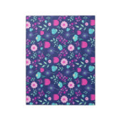 Bloc-note Joli motif floral de fond (Tourné)