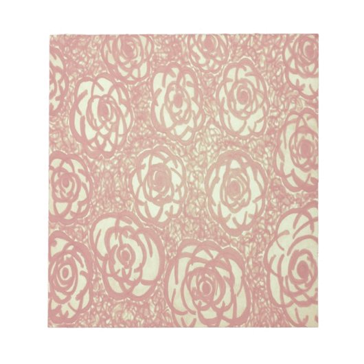Bloc-note Joli Motif rose (Devant)
