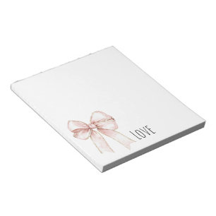 Bloc-note Joli Nœud Rose