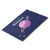 Bloc-note Joli nom personnalisé de l'espace extérieur du sys (Incliné)
