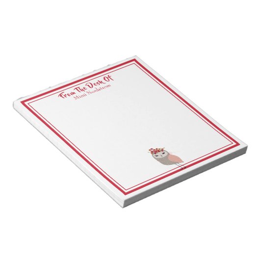 Bloc-note Joli oiseau (Incliné)