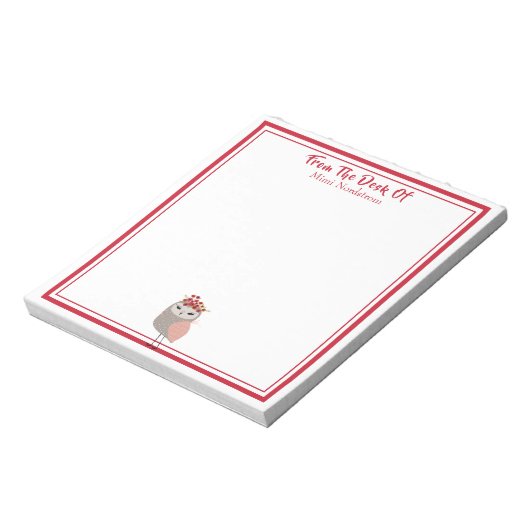 Bloc-note Joli oiseau (Tourné)