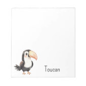 Bloc-note Joli oiseau toucan animal (Devant)