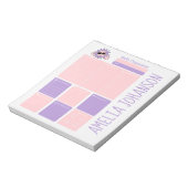 Bloc-note Joli organisateur quotidien avec nom (Tourné)