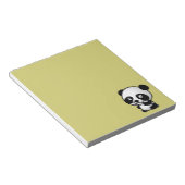 Bloc-note Joli ours de panda blanc et noir (Incliné)