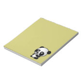 Bloc-note Joli ours de panda blanc et noir (Tourné)